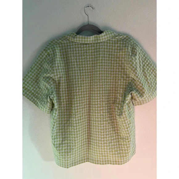 FRNCH Paris Top Bundle Womens Large Pink Green Cotton Boxy Cropped Oversized NWT - Picture 3 of 7